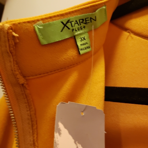 Brand New PLUS Size yellow dress 3xl - Picture 4 of 4